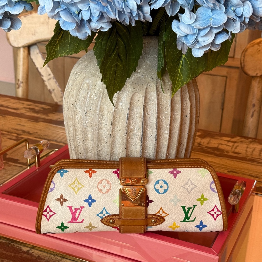 Louis Vuitton white multicolor Shirley